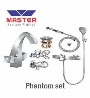 Master Gold Series Phantom Set With Saphire Hand Shower
